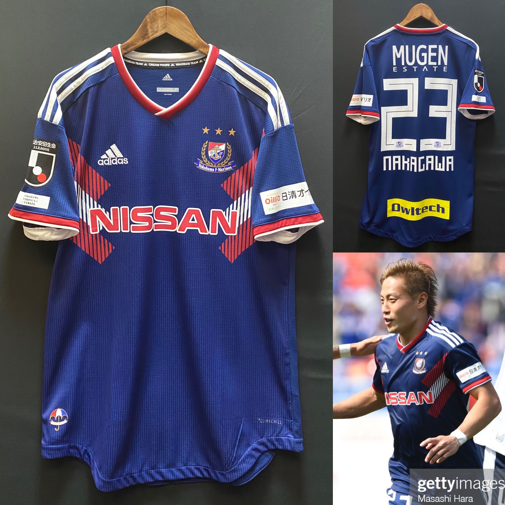(限定品) 橫濱水手 2019 Adidas 夏季特別球員版球衣 #23 NAKAGAWA