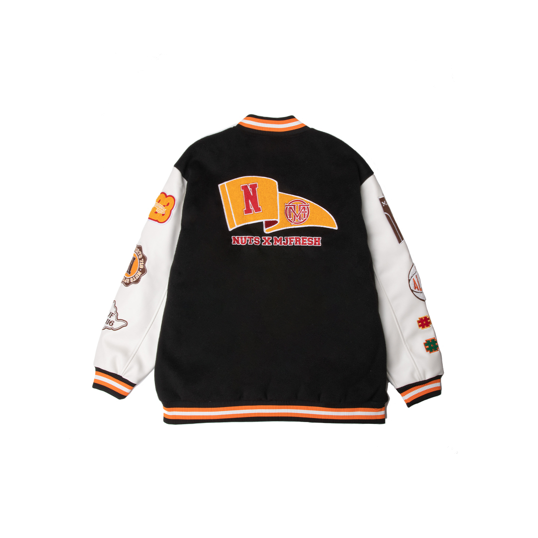 MJF NUTS Patch Varsity Jacket