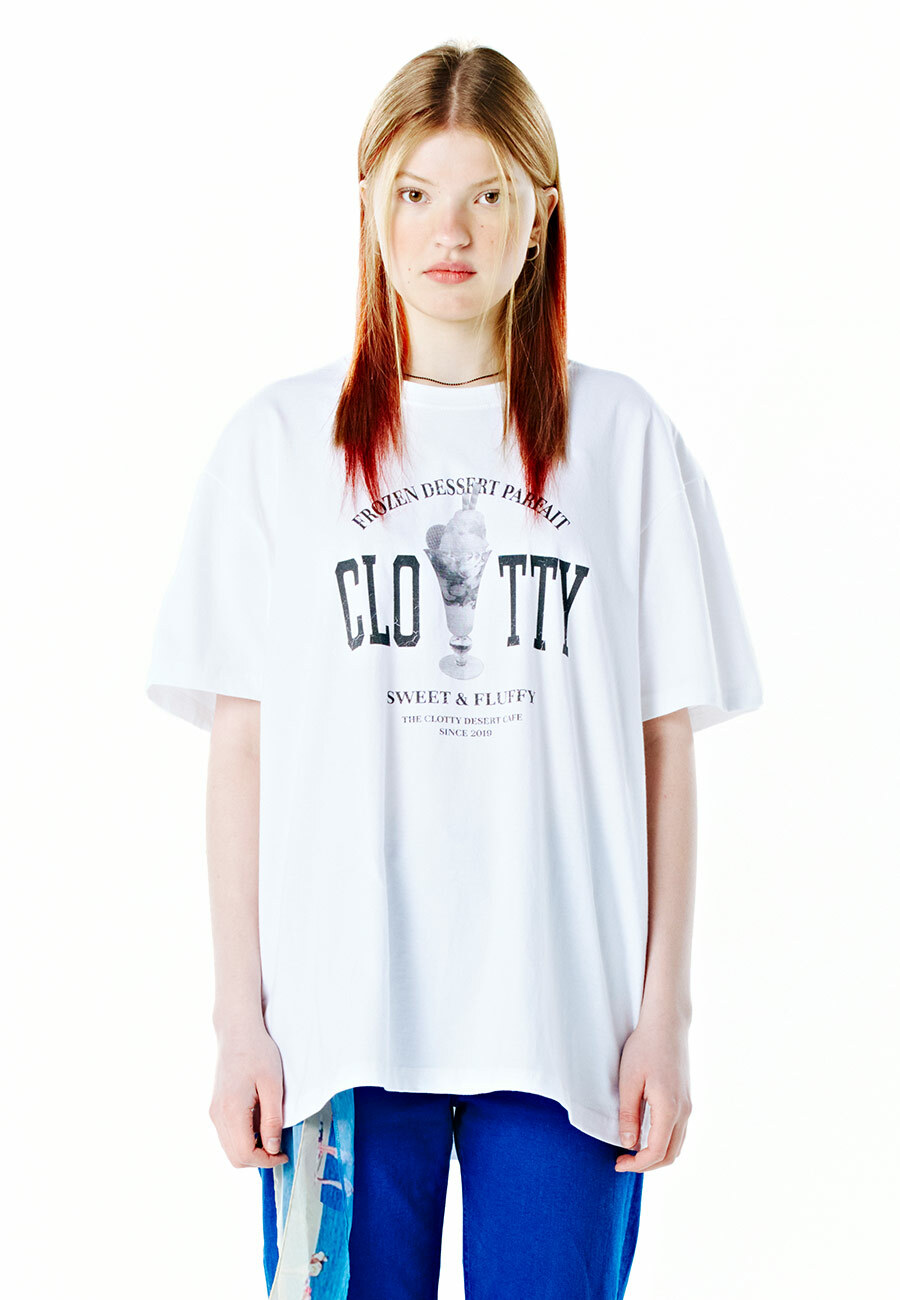 [CLOTTY] FROZEN PARFAIT T-SHIRT[WHITE]