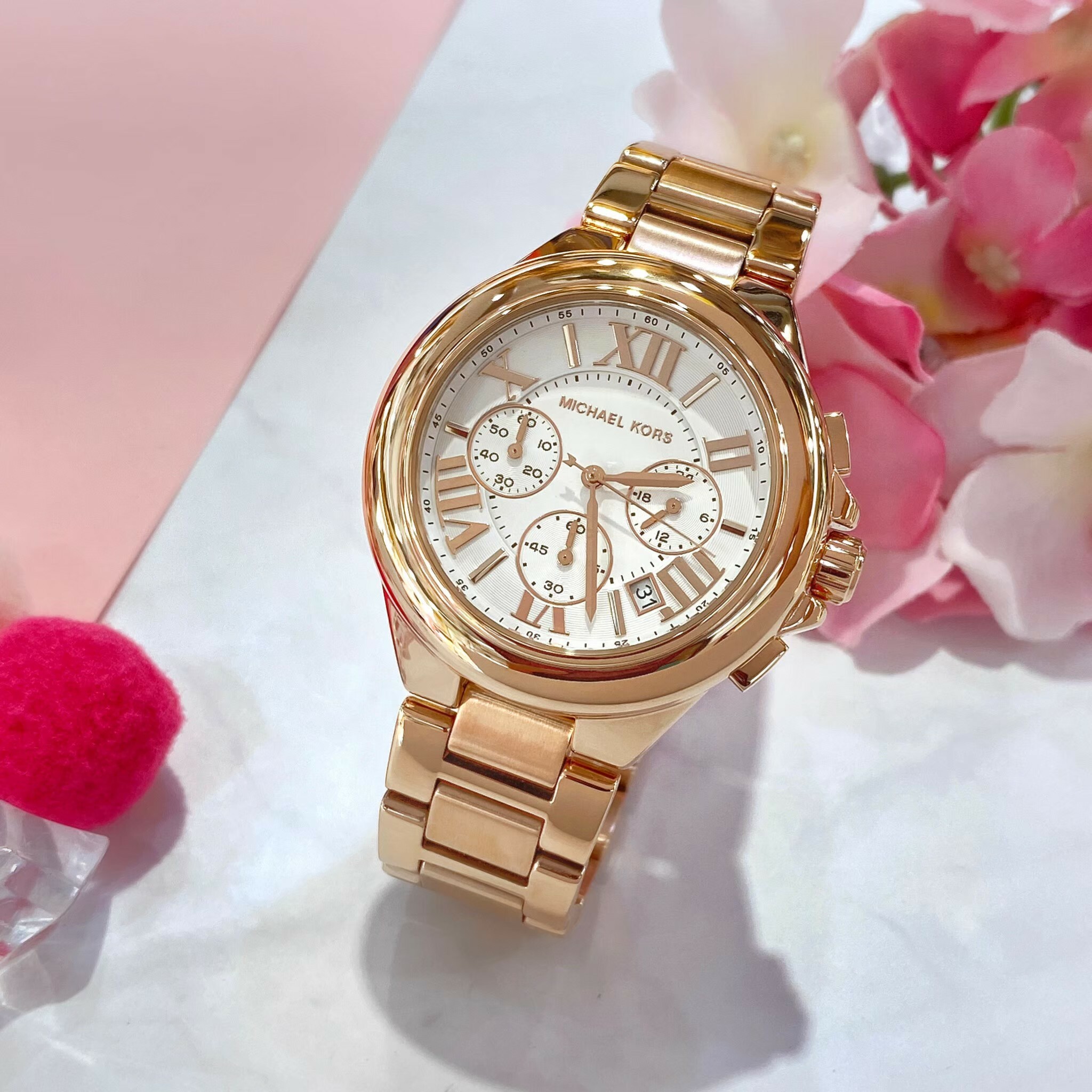 【MICHAEL KORS】Camille 時尚三眼計時腕錶 MK7271 43mm 現代鐘錶