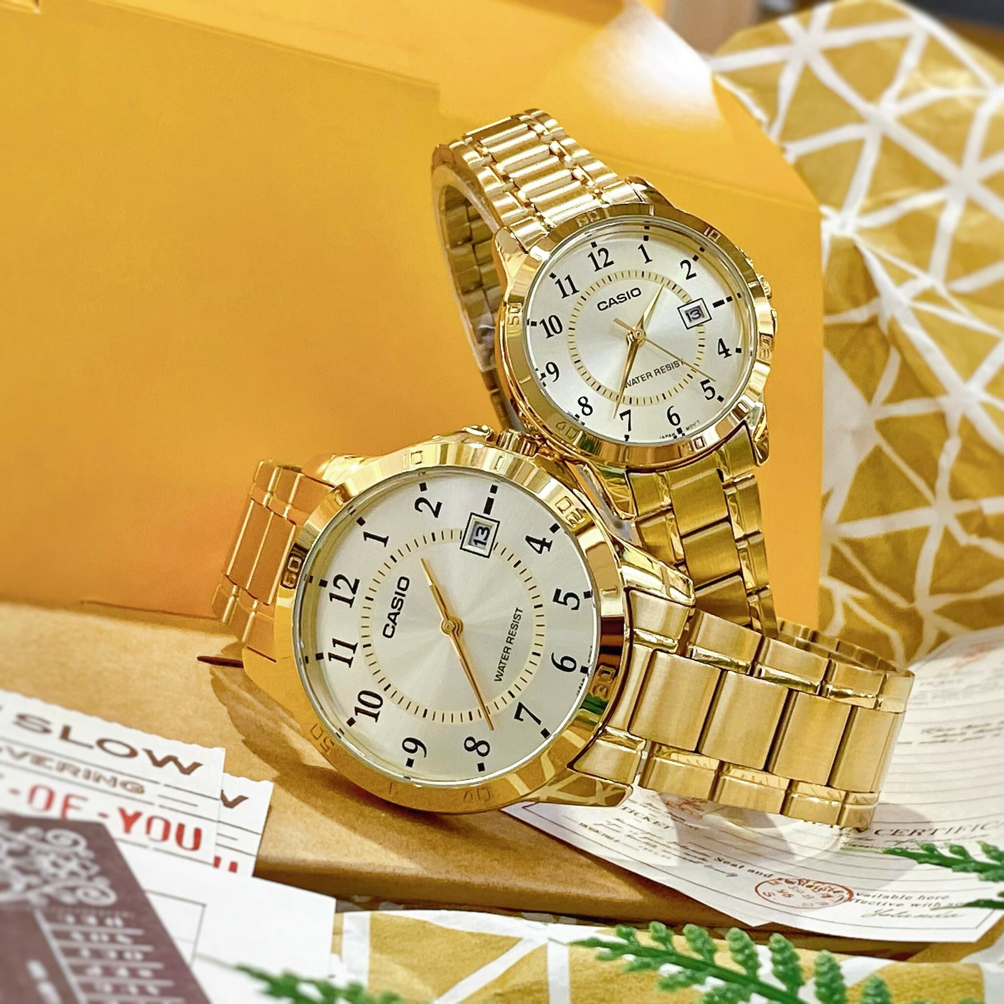 【CASIO 卡西歐】經典復古不鏽鋼數字款 MTP-V004G-9B(41mm)/LTP-V004G-9B(30.2mm) 現代鐘錶