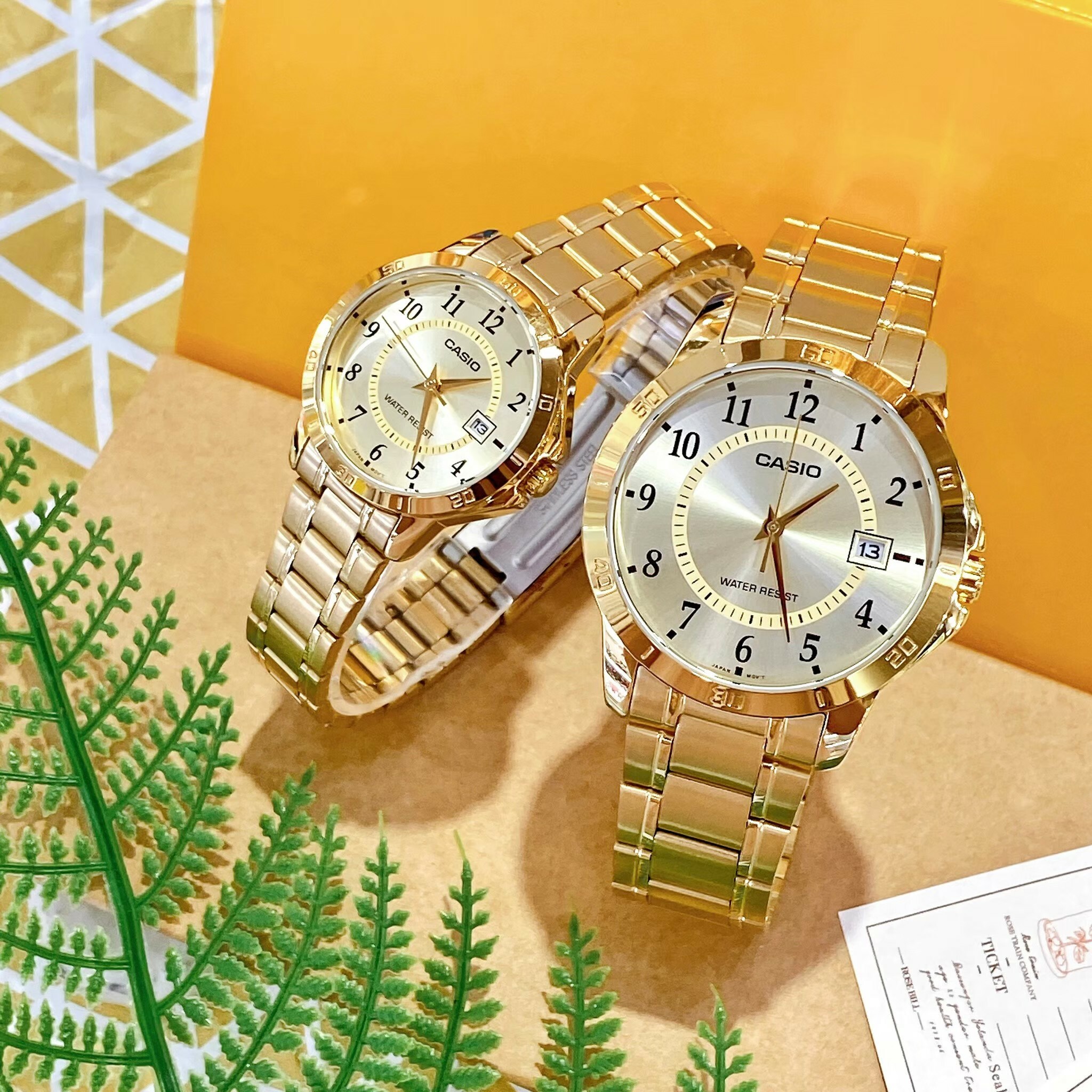 【CASIO 卡西歐】經典復古不鏽鋼數字款 MTP-V004G-9B(41mm)/LTP-V004G-9B(30.2mm) 現代鐘錶