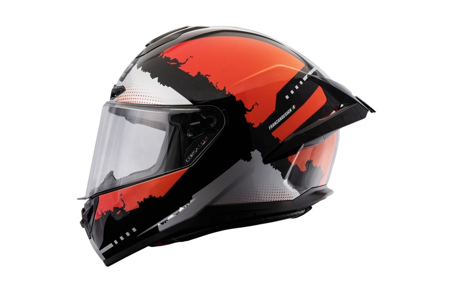 LUBRO CORSA TECH 彩繪 進化紅 全罩 大鴨尾