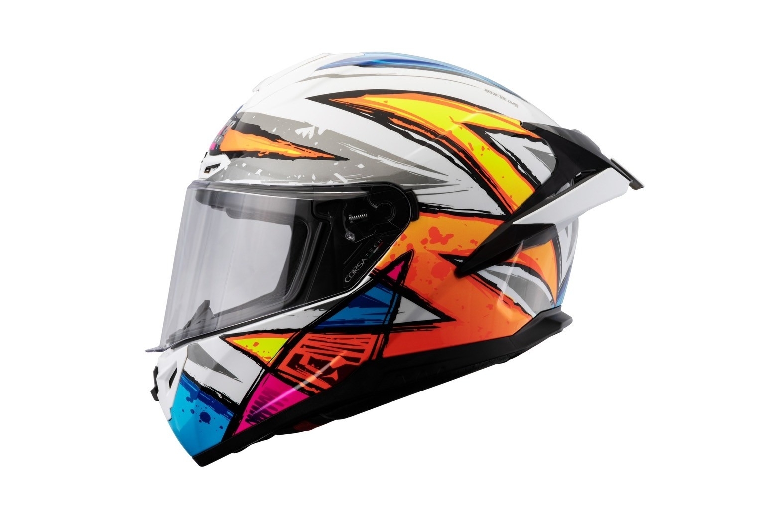 LUBRO CORSA TECH 彩繪 衝刺黃 全罩 大鴨尾