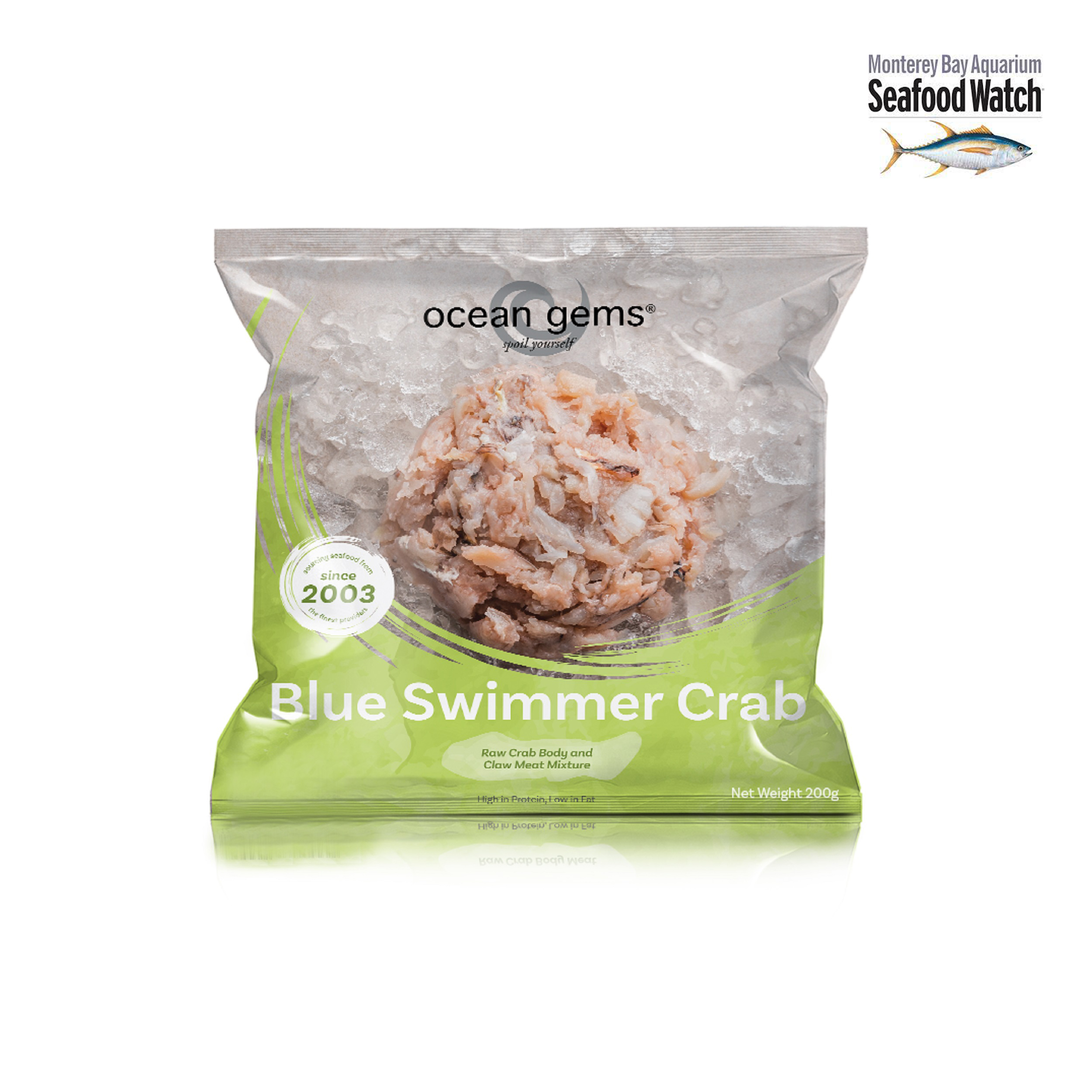 [海中寶] 生混合蟹肉 (蟹身及蟹爪肉) 200G