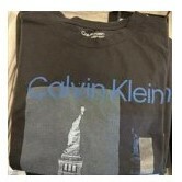 [S] CALVIN KLEIN BIG PRINT T-SHIRT,BLACK, SP40580860-40WP170002, FINAL SALE (SCK140)