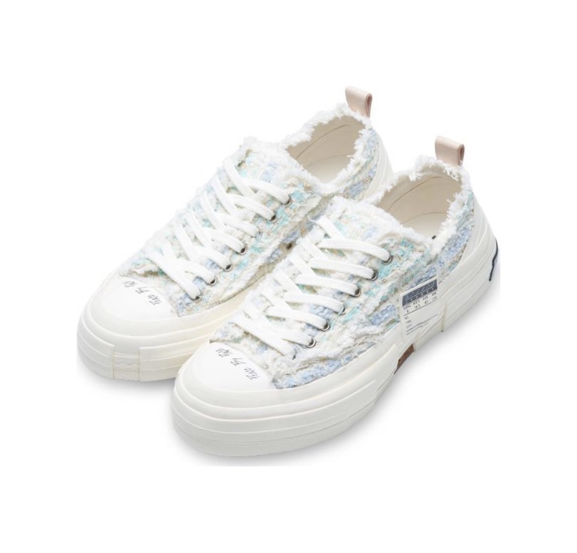 xVESSEL G.O.P. Lows "Pastel Mixed Tweed" 小香風 藍色 光感變色解構鞋