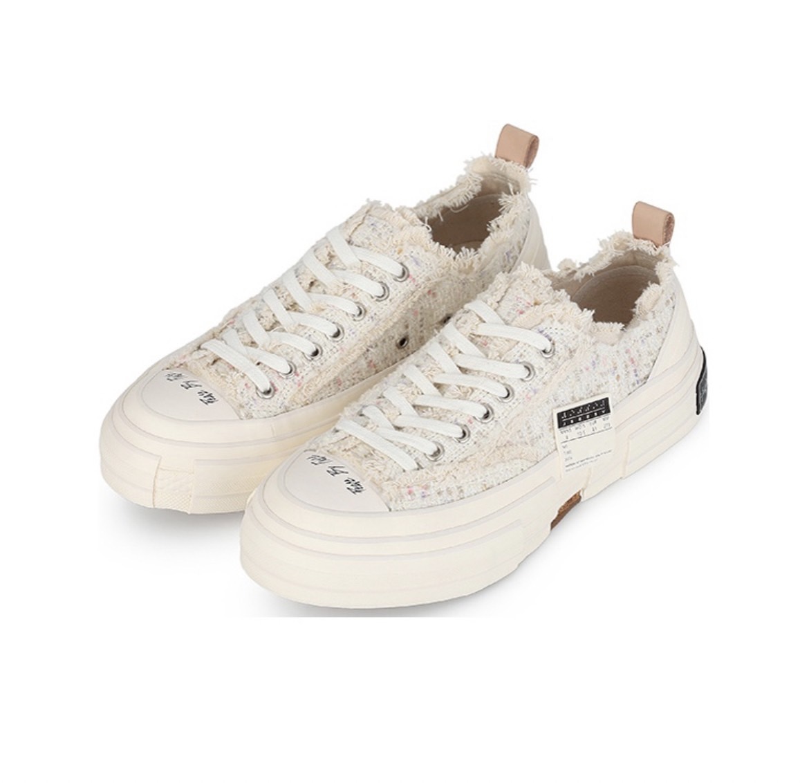 xVESSEL G.O.P 小香風 白色 光感變色解構鞋