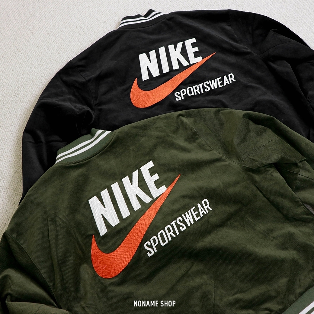 NIKE NSW 燈芯絨 復古 棒球外套 兩色 (男款)