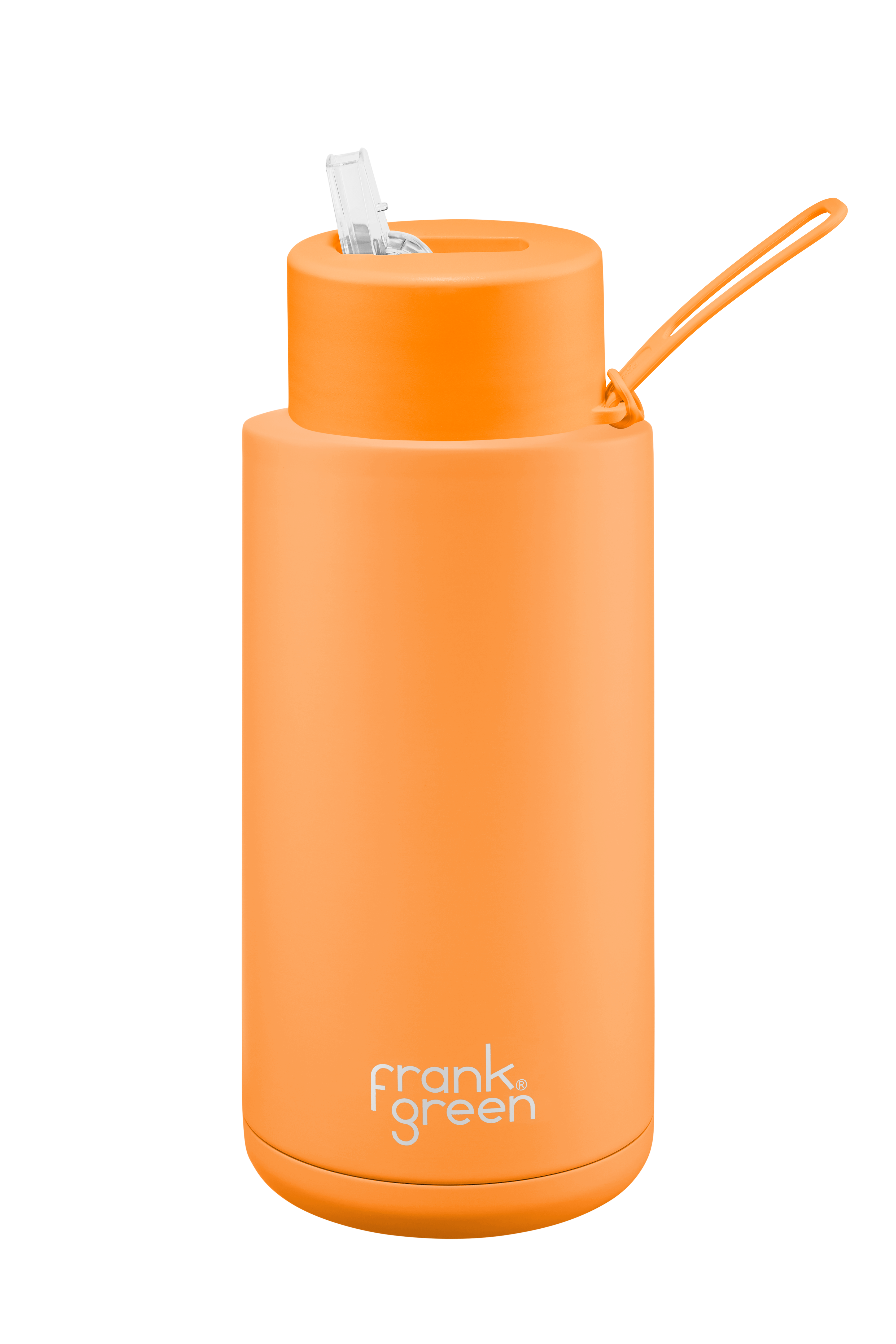 Neon Orange Ceramic Reusable Bottle - 34oz / 1,000ml | FRANK GREEN