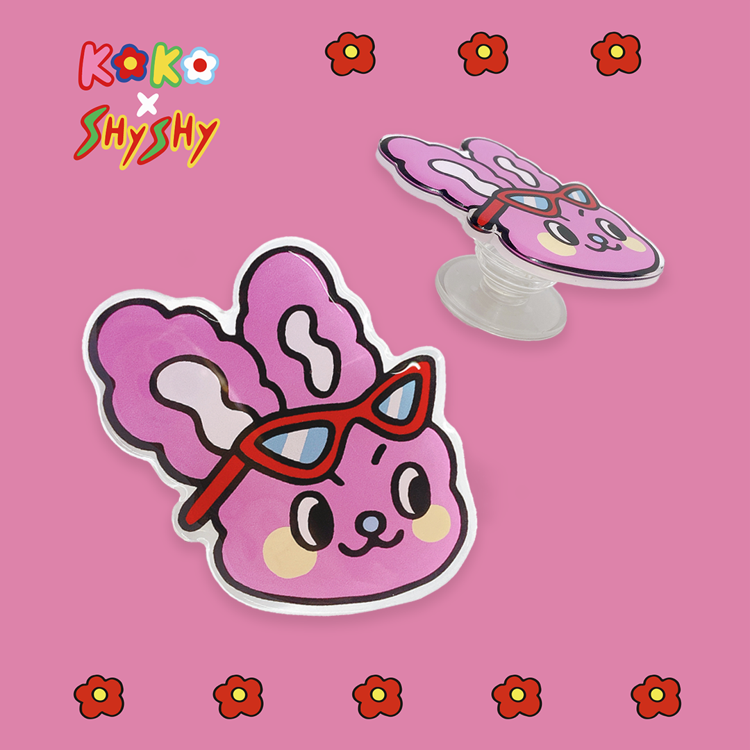 『 兔 』𝑩𝒖𝒏𝒏𝒚 撐著 ♡ 手機伸縮支架 ♡