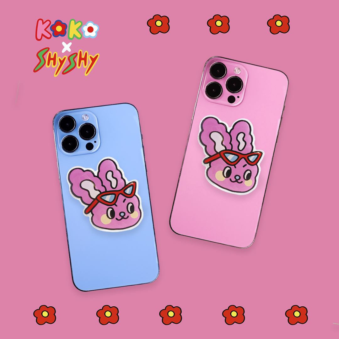 『 兔 』𝑩𝒖𝒏𝒏𝒚 撐著 ♡ 手機伸縮支架 ♡