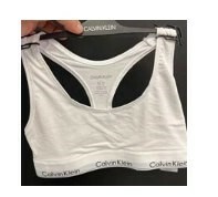 [S] CALVIN KLEIN MODERN COTTON UNLINED BRALETTE,WHITE, F3785-100 (SCK165)