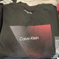 [S] CALVIN KLEIN SMALL LETTERING LOGO T-SHIRT,BLACK, CJCT3688-BLK (SCK189)