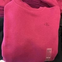 [S] CALVIN KLEIN ARCHIVE LOGO FLEECE CREWNECK SWEATER, PINK, SP40582319-40WP102520 (SCK193)