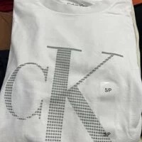 [S] CALVIN KLEIN MONOGRAM LOGO CREWNECK T-SHIRT,WHITE, 40810KP-540 (SCK201)
