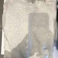 [S] CALVIN KLEIN FIT ARCHIVE LOGO FLEECE SWEATER, GREY, SP40578422-40WP102050 (SCK206)