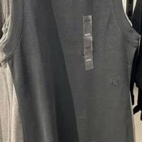 [S] CALVIN KLEIN HEAVY JERSEY MOCK NECK TANK DRESS, BLACK, SP40579035-40WP153001 (SCK207)