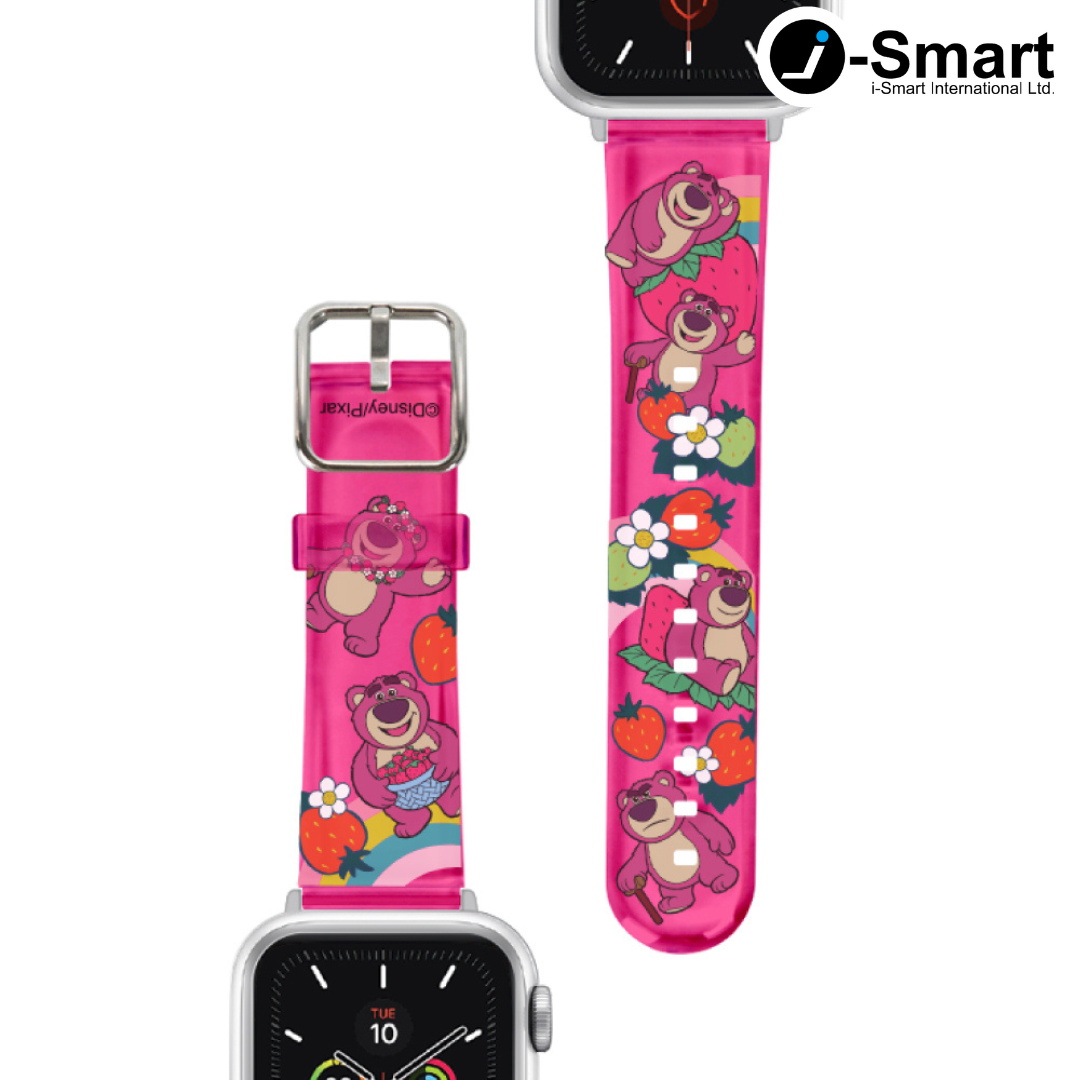 迪士尼 Disney-Apple Watch錶帶-PVC系列-粉紅勞蘇 Lotso