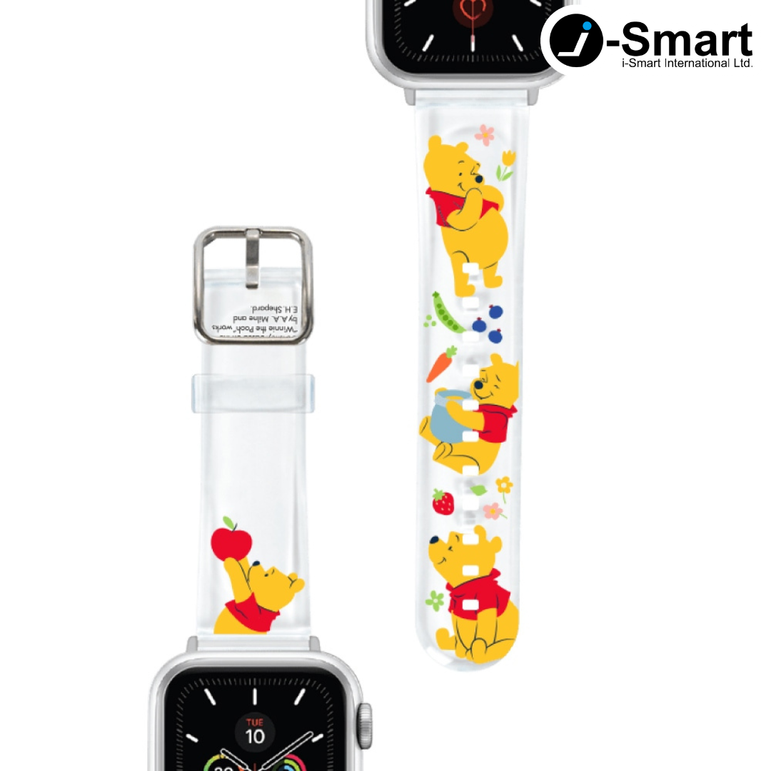 迪士尼 Disney-Apple Watch錶帶-PVC系列-透明小熊維尼 Winnie the Pooh
