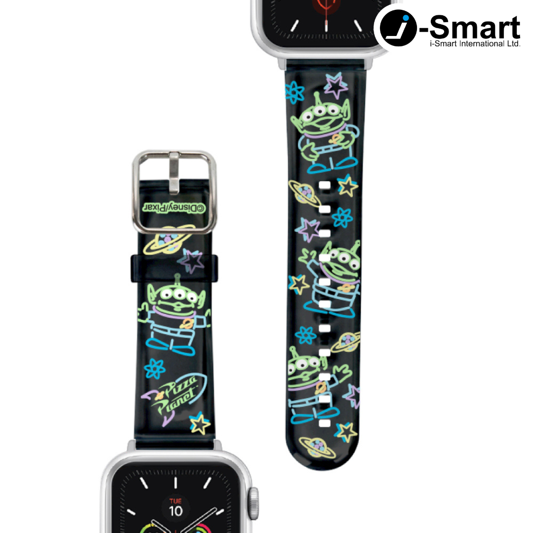 迪士尼 Disney-Apple Watch錶帶-PVC系列-黑色三眼仔 Alien