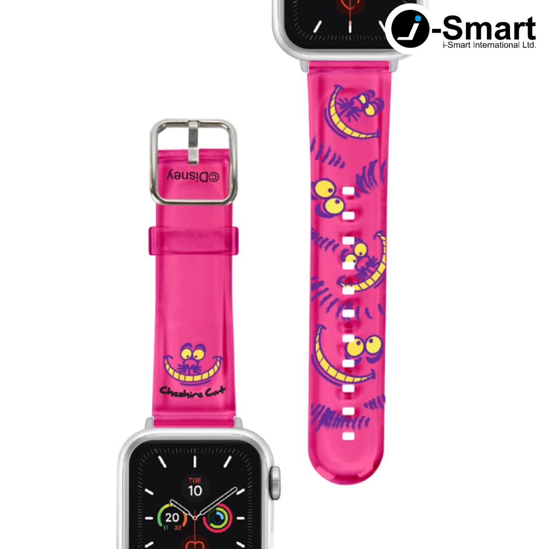 迪士尼 Disney-Apple Watch錶帶-PVC系列-大頭妙妙貓 The Cheshire Cat