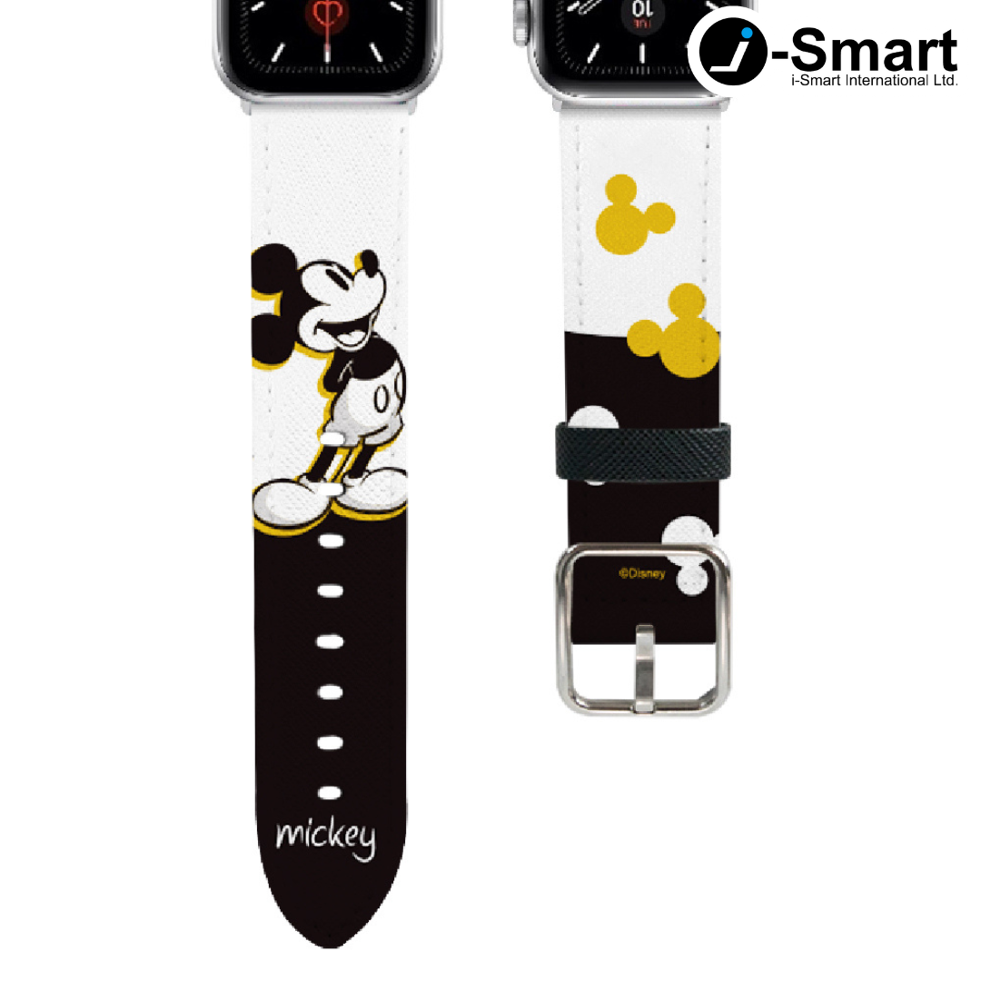 迪士尼 Disney-Apple Watch錶帶-皮革系列-米奇 Mickey
