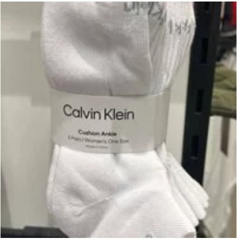 [S] CALVIN KLEIN CUSHION ANKLE 6 PAIRS, 194882076465 (SCK101)