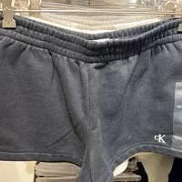 [S] CALVIN KLEIN ARCHIEVE LOGO FLEECE SHORTS,BLACK, SP40578396-40WP103001 (SCK224)