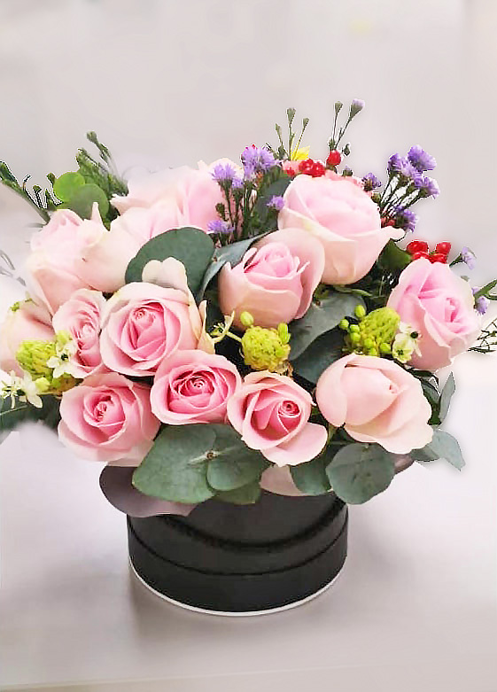 【A】12枝玫瑰花盒