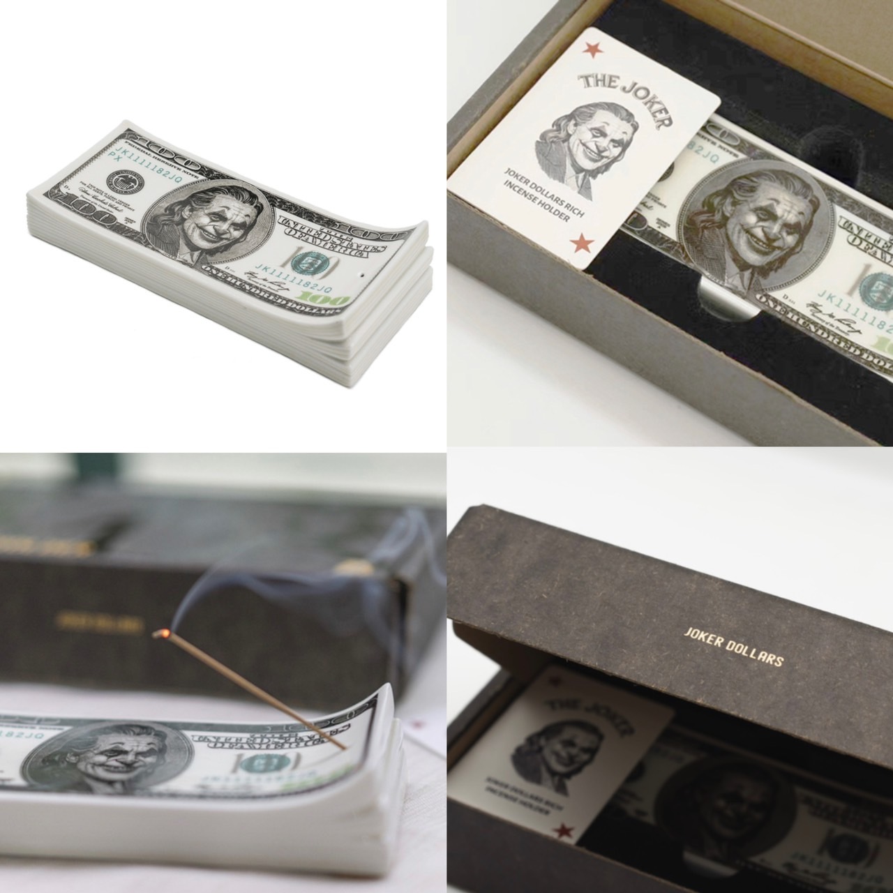 小丑美金 陶瓷 限量 線香座