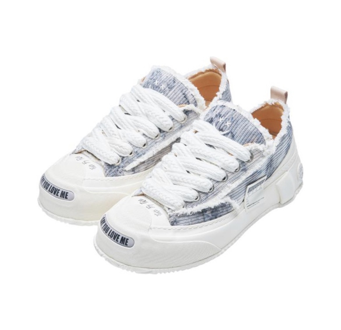 xVESSEL G.O.P. 2.0 Marshmallow Lows Corduroy Gray Tie-dye 棉花糖 白灰 厚底解構鞋