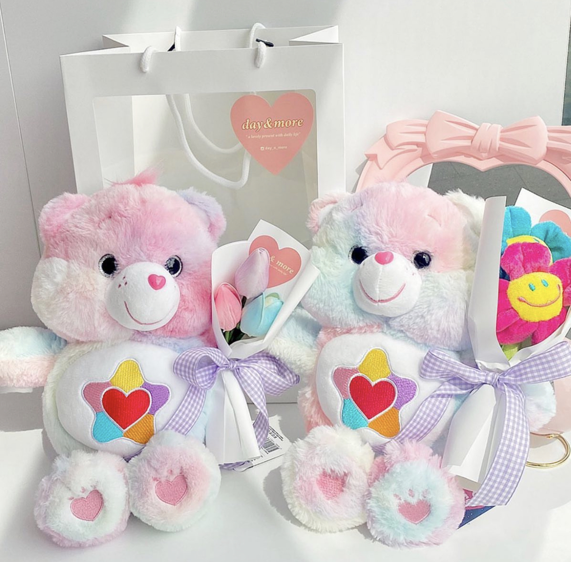 🇰🇷粉色漸層care bears