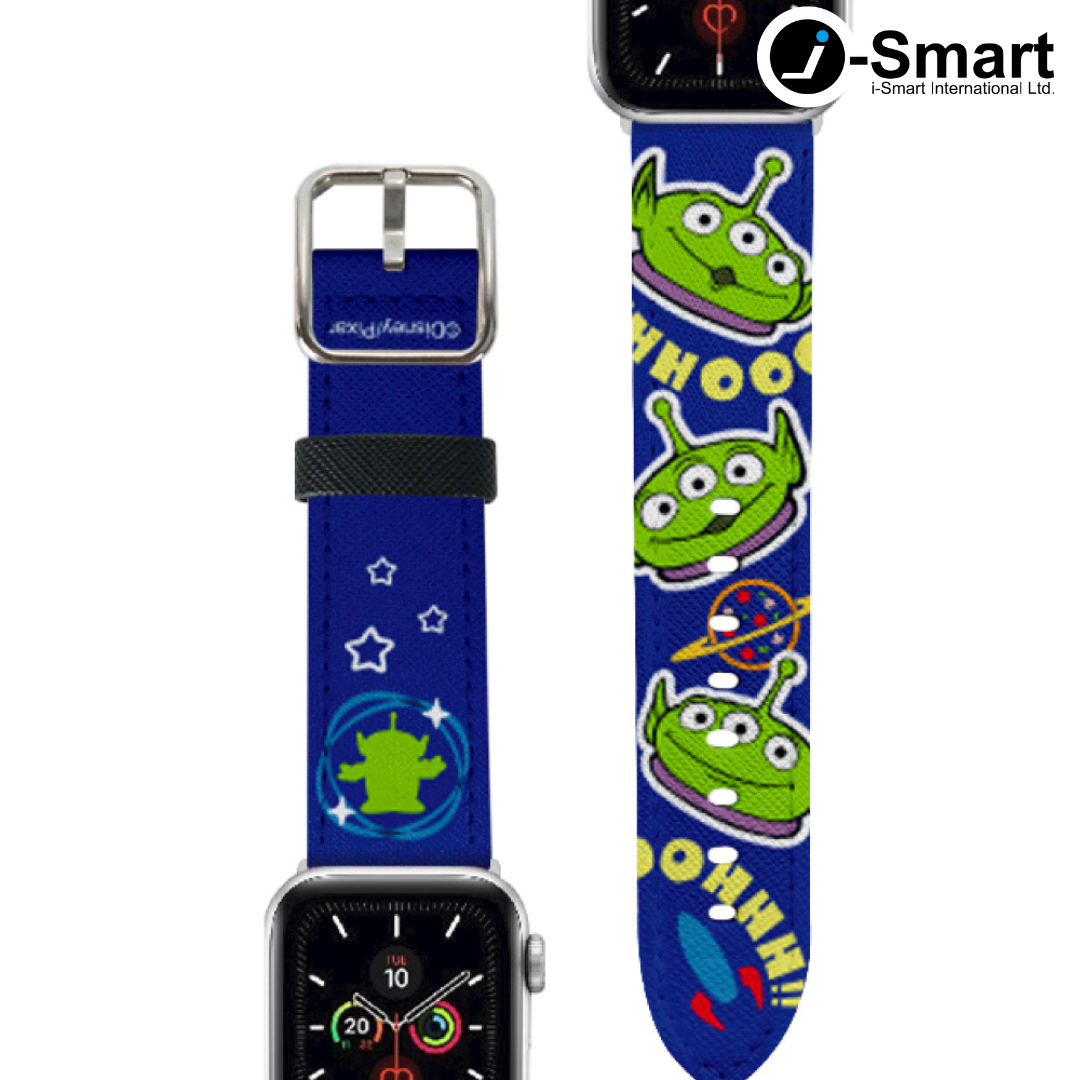 迪士尼 Disney-Apple Watch錶帶-皮革系列-貼紙三眼仔