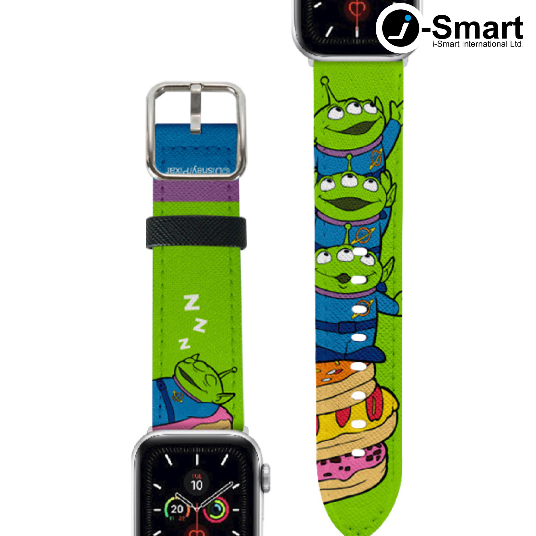 迪士尼 Disney-Apple Watch錶帶-皮革系列-甜甜圈三眼仔