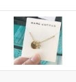 [S] MARC JACOBS M0012398 COIN CRYSTAL PENDANT NECKLACE,GOLD, M0012398-GOLD (SMJ84)
