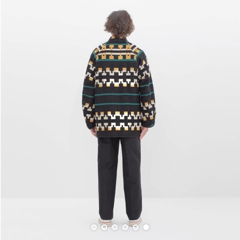 VISVIM HOPILAND COAT NATIVE BLANKET - BLACK PRE ORDER ITEM (預訂中)