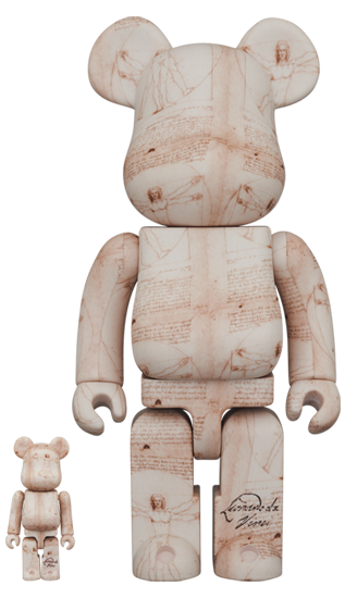 100%+400%  BE@RBRICK  Leonardo da Vinci "Vitruvian Man"