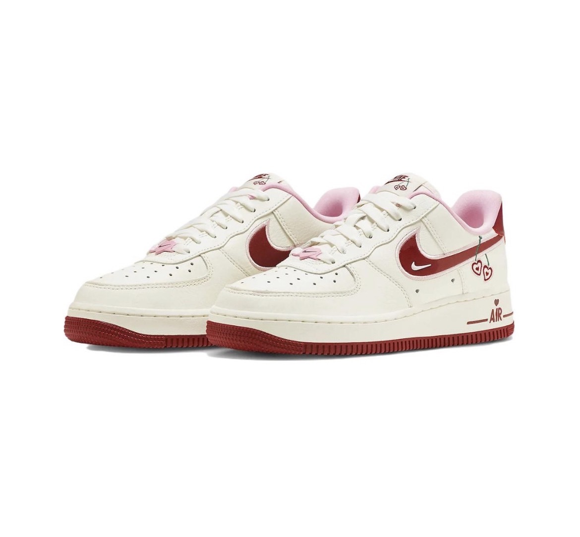 Nike Air Force 1 Low 0LX "Valentine’s Day" 白粉红 女款