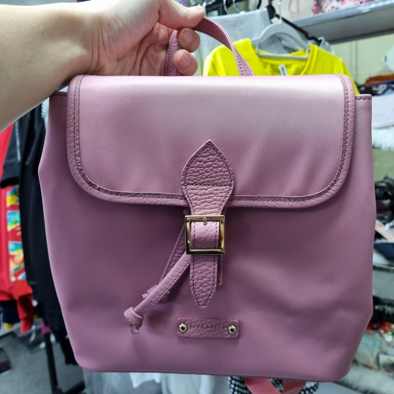 [S] BLUE LABEL NYLON BACKPACK,PINK, 55104-710-11 (SZZ140)