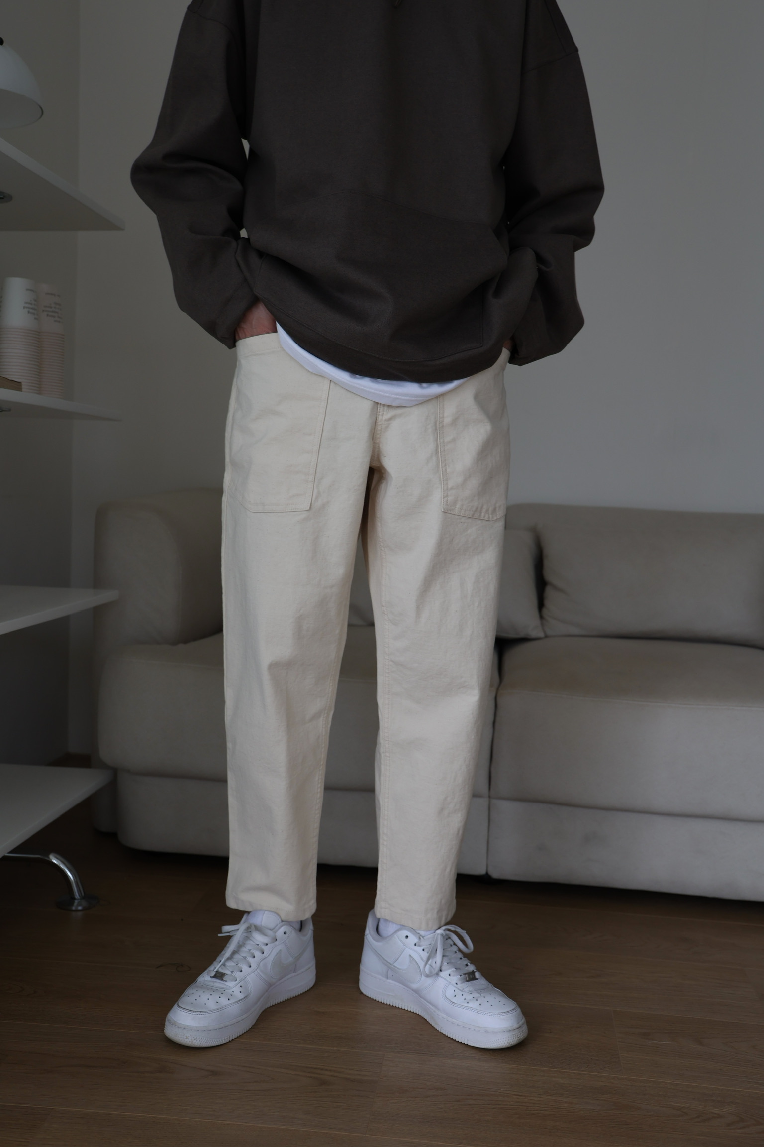 ( CMF自訂款神褲 ) 九分彈性微寬工作褲