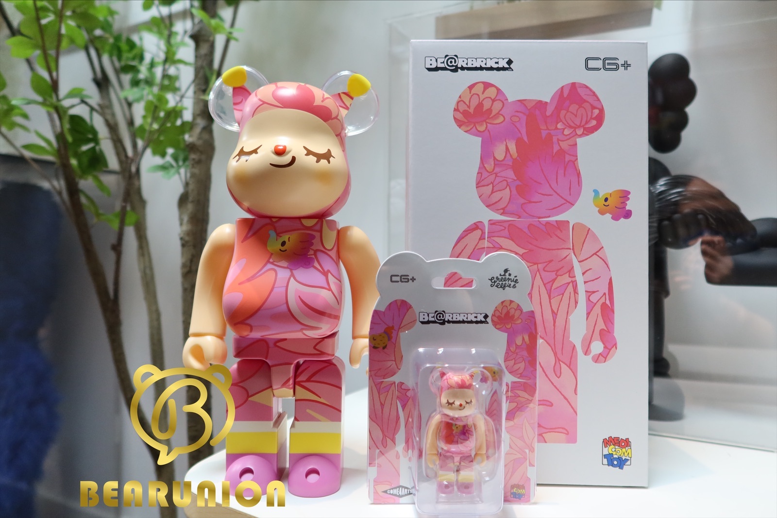 🥇現貨🥇Bearbrick 400% 100% Greenie x Elfie limited edition