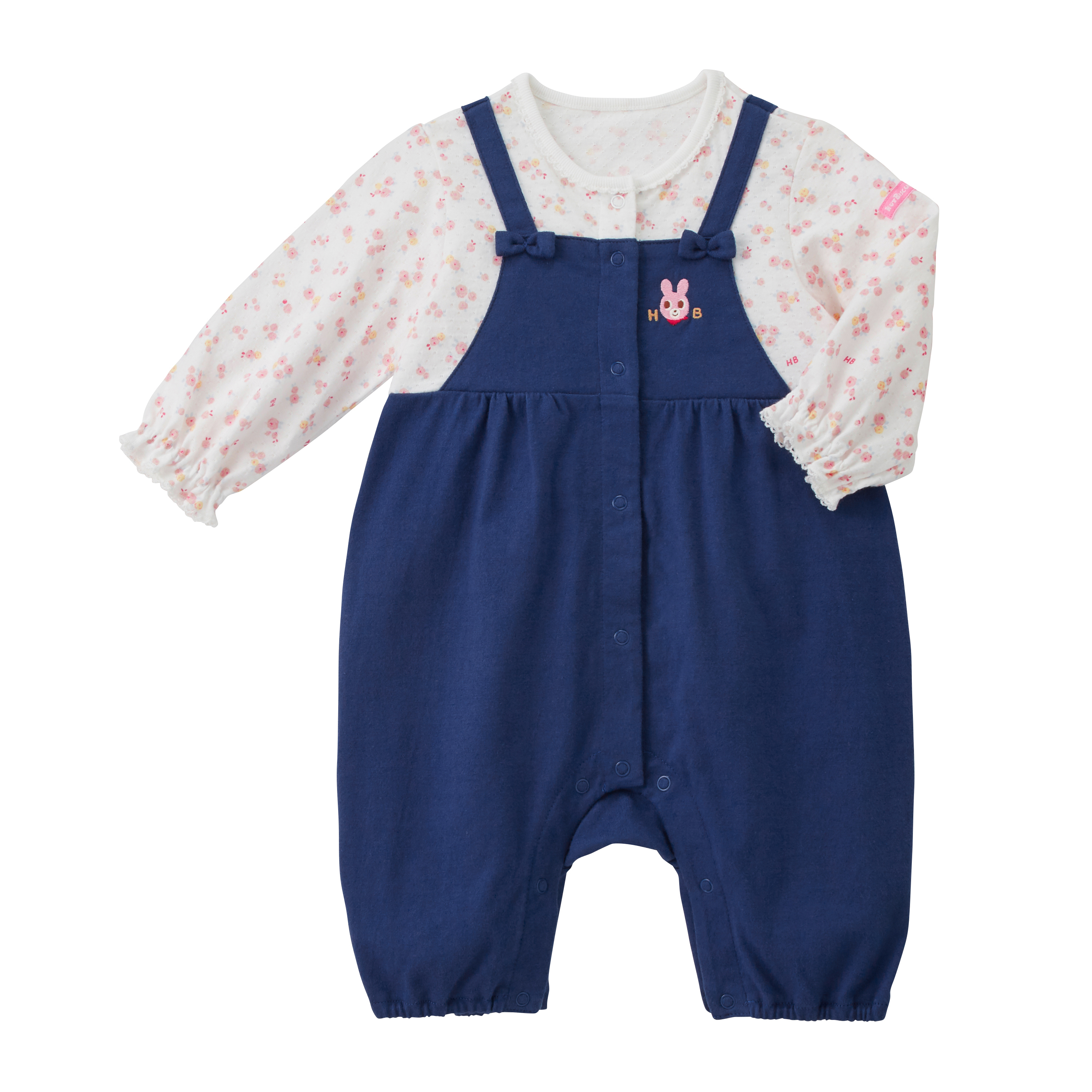 碎花小兔子連體服