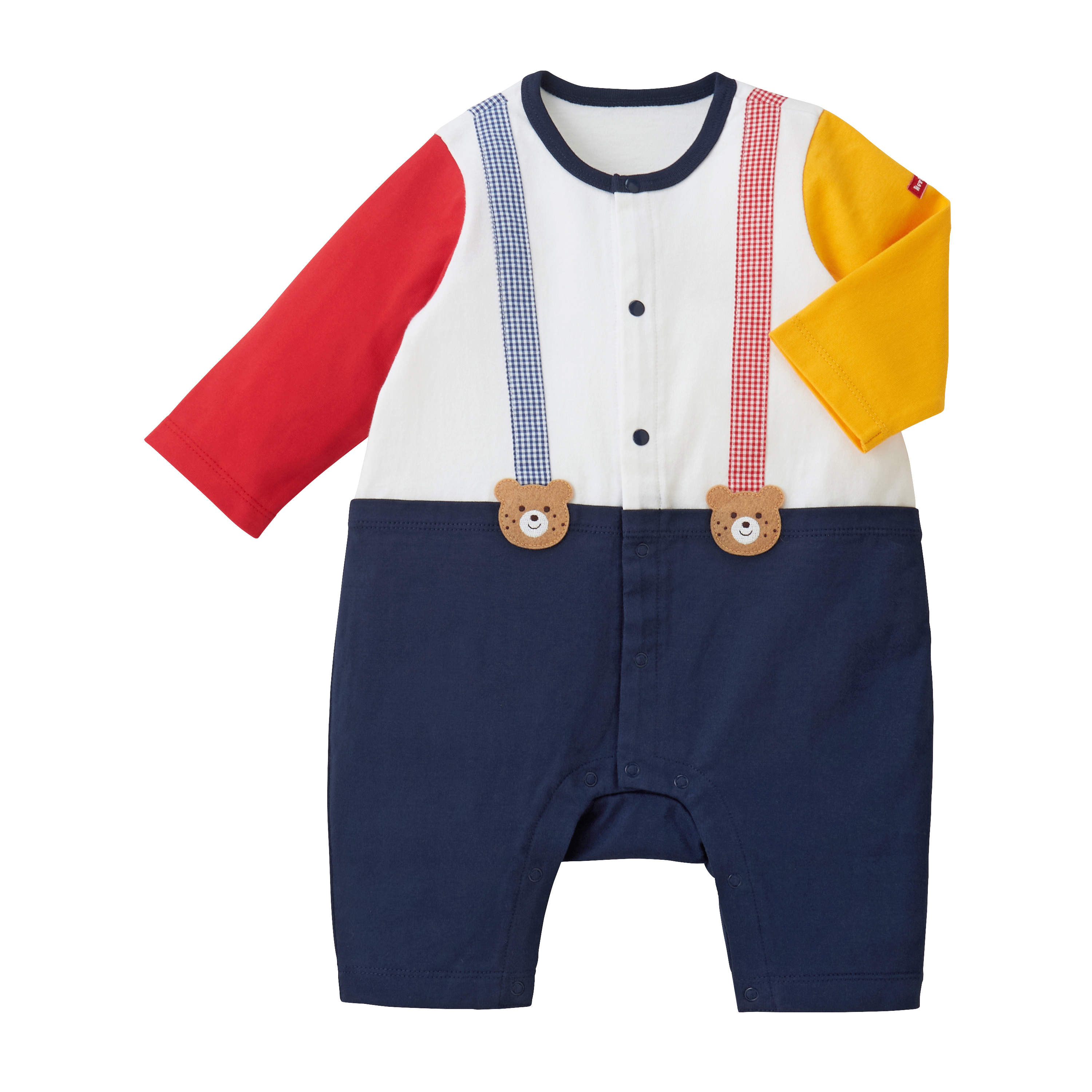 小熊假兩件連體服