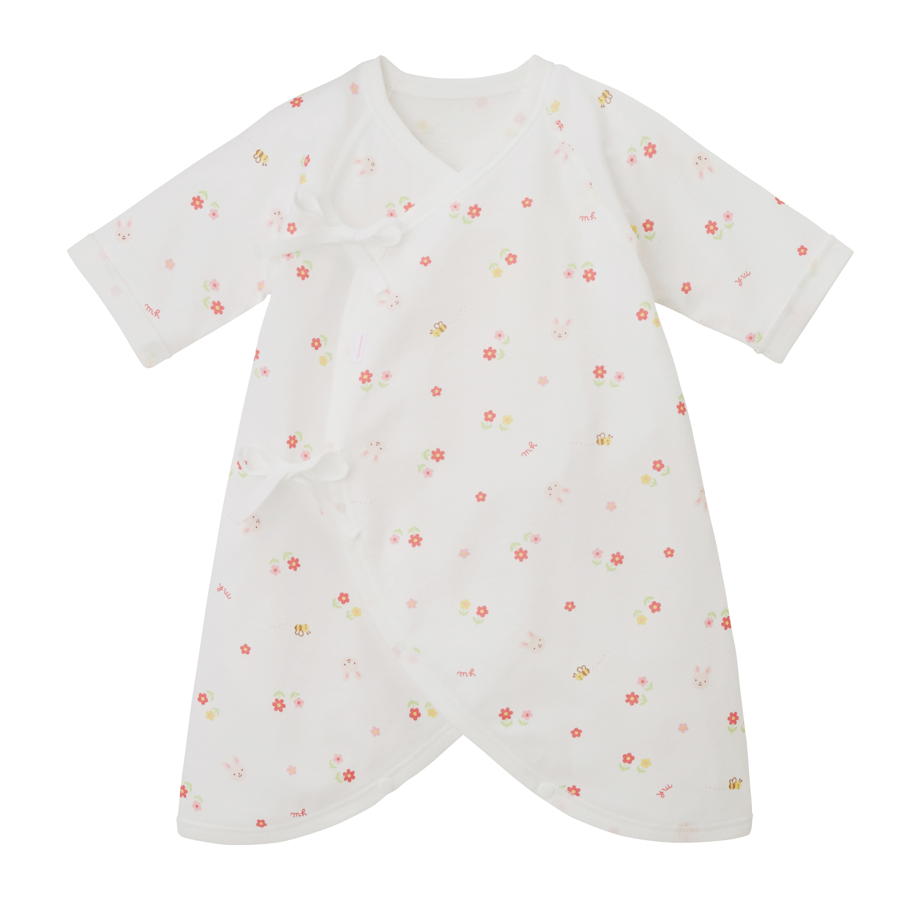 抗菌純棉小碎花和尚袍