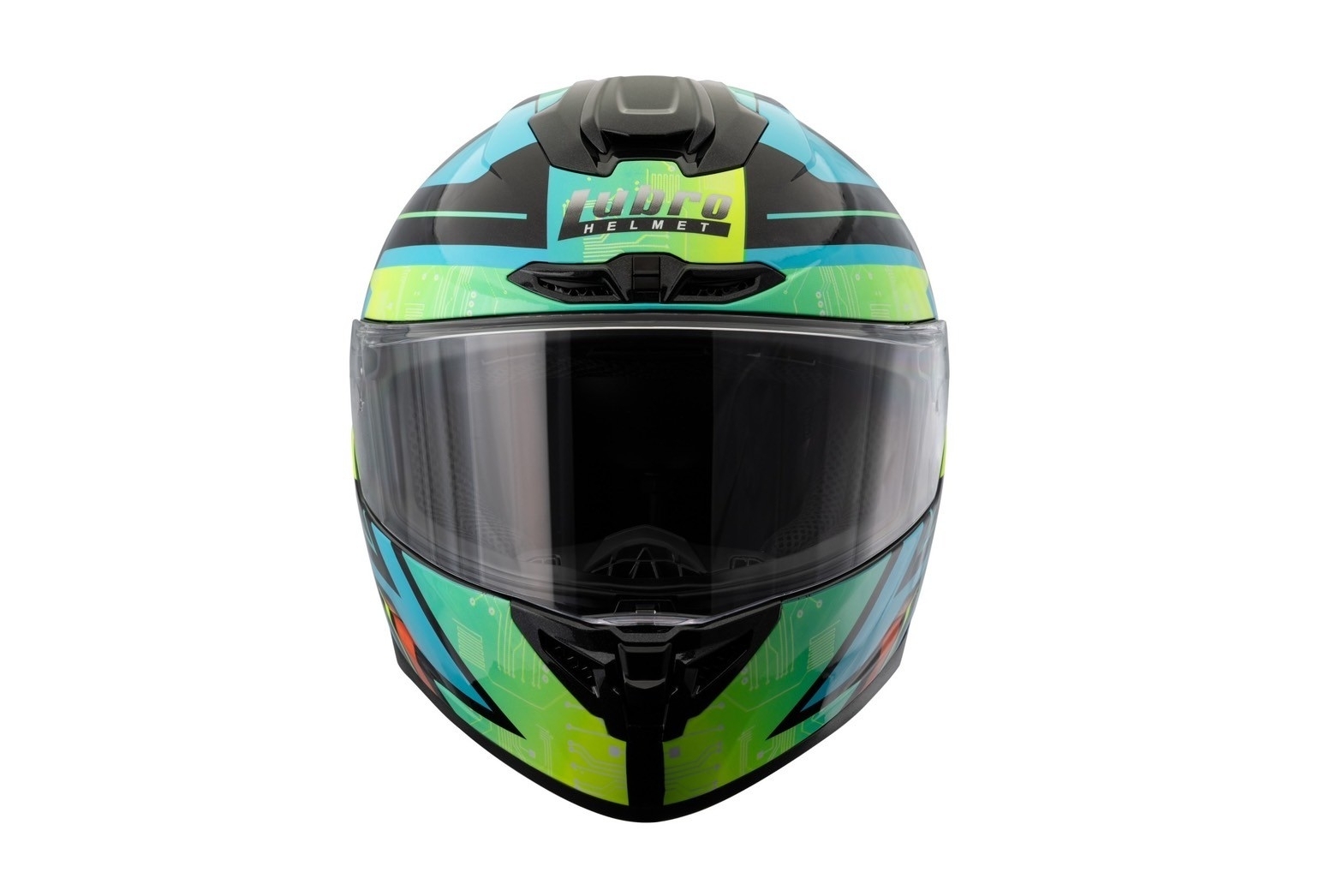 LUBRO CORSA TECH 彩繪 新銳黃 全罩 大鴨尾