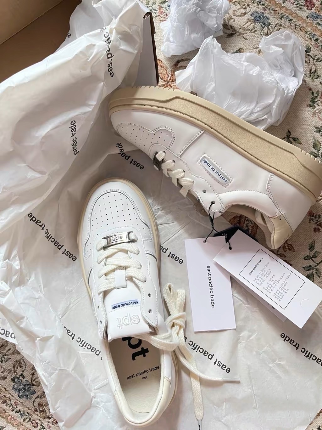 EPT East Pacific Trade Court 米白奶油底  (OFF WHITE)