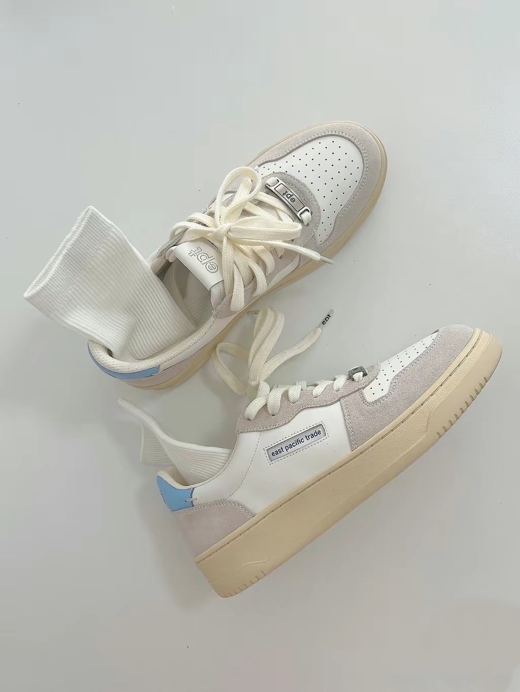 EPT East Pacific Trade Court 灰藍奶油底 (GREY/OFF WHITE)