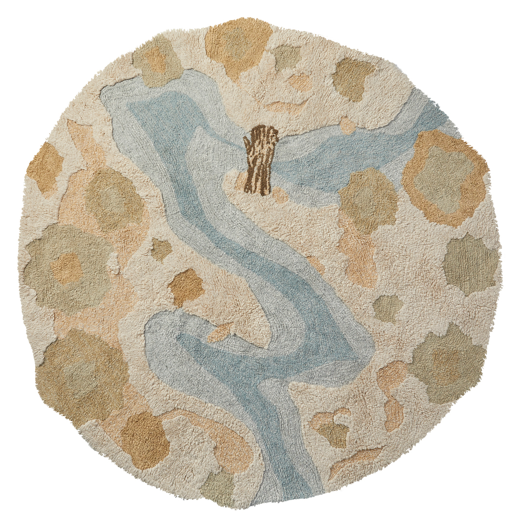 Lifetime Round Rug - Canoe Adventure / 3D Tuted