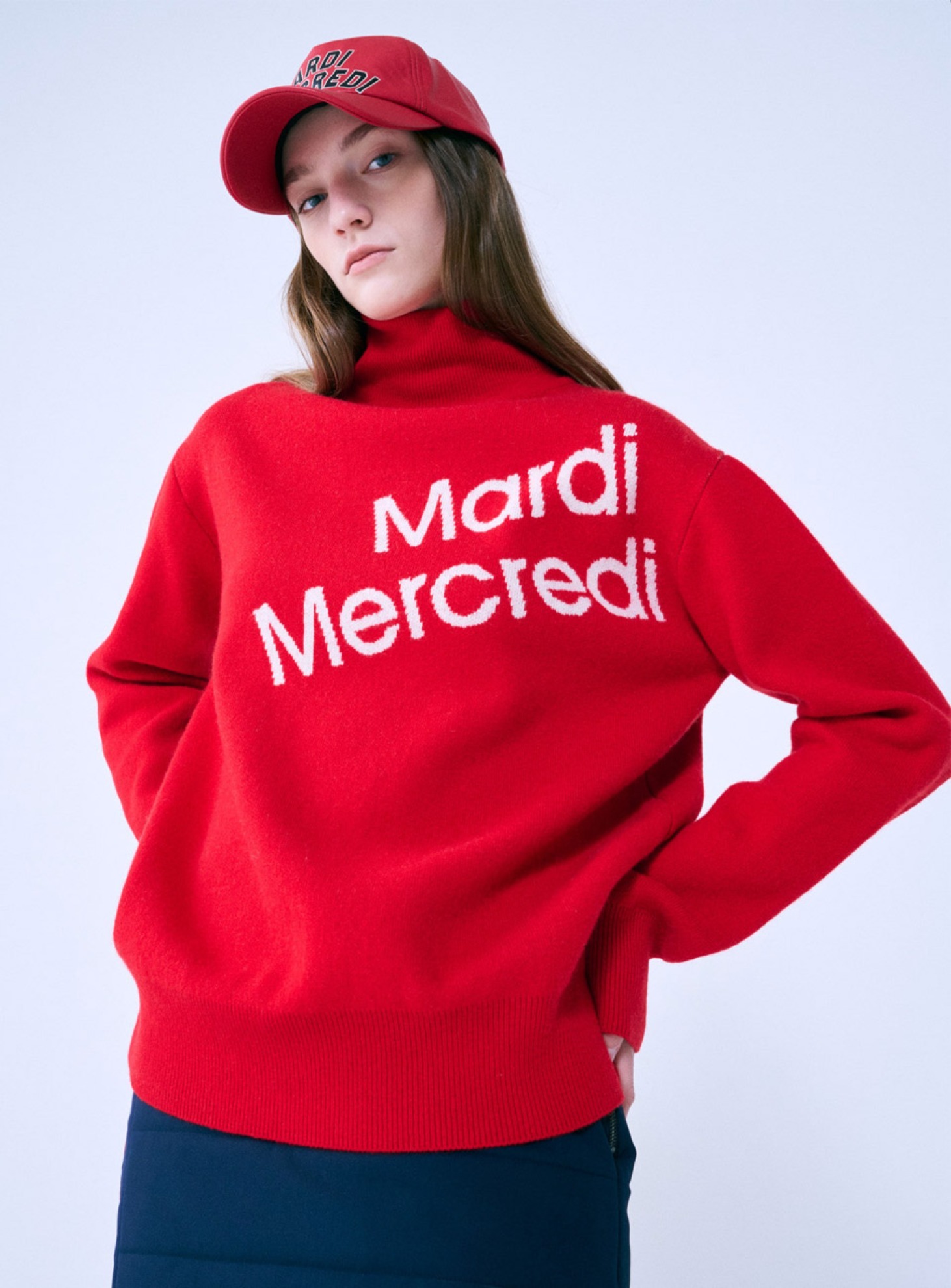 CAP MARDI MERCREDI LOGO_BEIGE IVORY